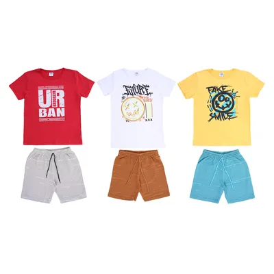 Kit Conjunto Juvenil Duplo J Menino 9 Peças Kit Conjunto Juvenil Duplo J Menino 9 Peças