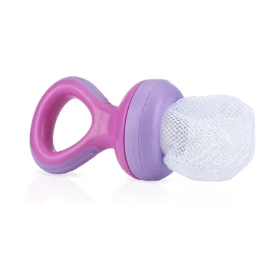 Alimentador Infantil Nuby Com Sistema De Trava Rosa