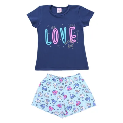 Kit Conjunto Infantil Duplo J Menina 9 Peças Kit Conjunto Infantil Duplo J Menina 9 Peças