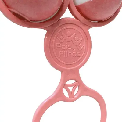 Chocalho Infantil Pais E Filhos 3 Bolinhas