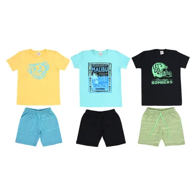 Kit Conjunto Infantil Duplo J Menino 9 Peças Kit Conjunto Infantil Duplo J Menino 9 Peças