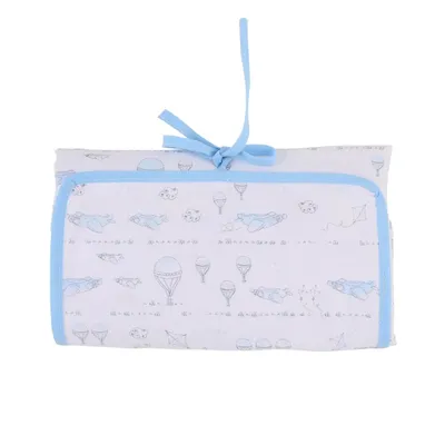 Trocador Bebê Papi Com Porta Fralda Estampado Chevron