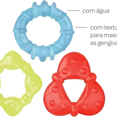 Kit Mordedor Buba Formas Geométricas - 03 Peças