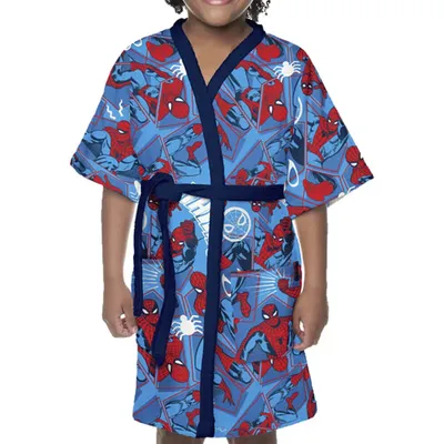 Roupão Infantil Lepper Quimono Spider Man G Roupão Infantil Lepper Quimono Spider Man G