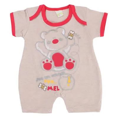 Macacão Curto Smoby Baby Estampa Urso E Abelhas