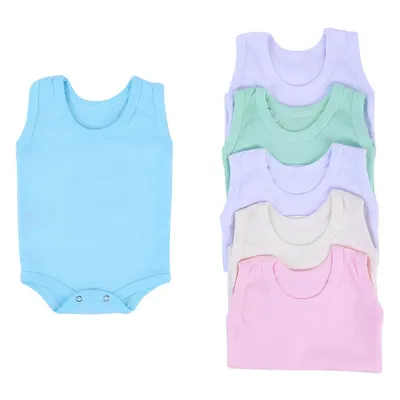 Kit Body Regata Top Chot Malha Canelada Cores Sortidas 06 Peças