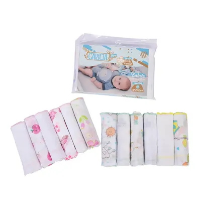 Kit Pano De Boca Minasrey Carícia Com 06 Unidades Sortido