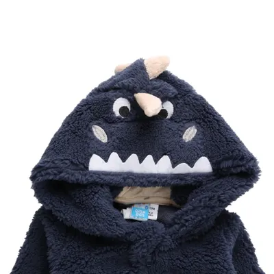 Macacão Longo Bebê Din Don De Pelinhos Com Capuz Dragão