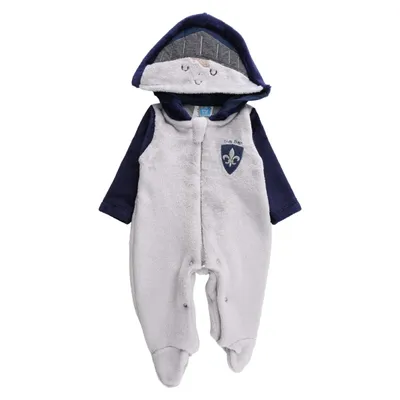 Macacão Longo Bebê Din Don De Pelinhos Com Capuz Príncipe