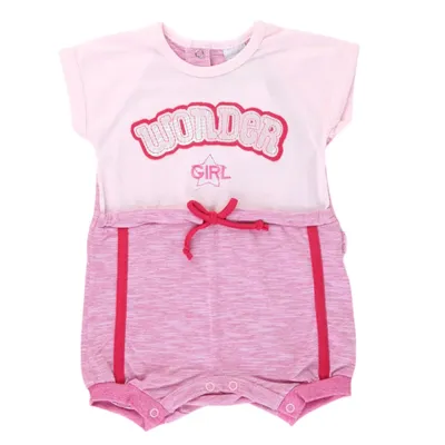 Macacão Curto Bebê Sonho Mágico Wonder Girl