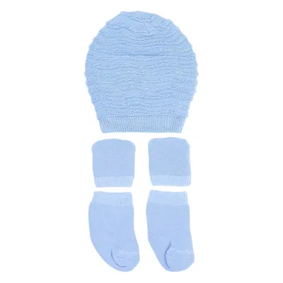 Kit Enxoval Centopé Gorro Trabalhado + Luva + Meia Cor 4 Kit Enxoval Centopé Gorro Trabalhado + Luva + Meia Cor 4