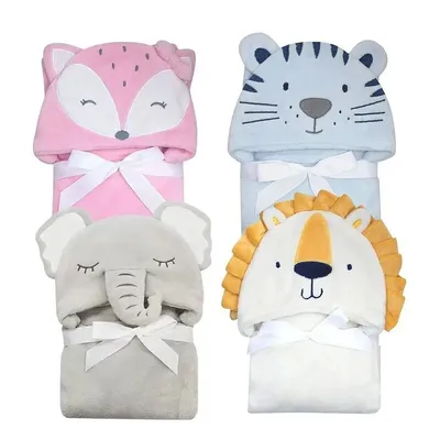 Manta Bebê Camesa Baby Com Capuz Animais - Sortido Manta Bebê Camesa Baby Com Capuz Animais - Sortido