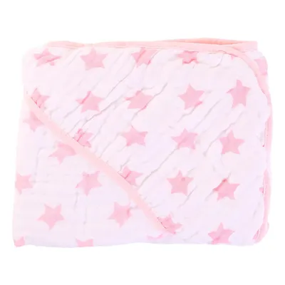 Toalha Capuz Papi Soft Com Estampa Star Rosa 80 x 80 Toalha Capuz Papi Soft Com Estampa Star Rosa 80 x 80