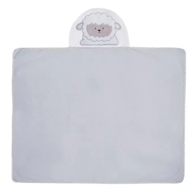 Toalha Felpuda Papi Friends Com Capuz Bordado Ovelha