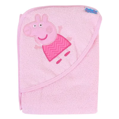 Toalha Capuz Incomfral Peppa 80 x 80 Rosa Toalha Capuz Incomfral Peppa 80 x 80 Rosa