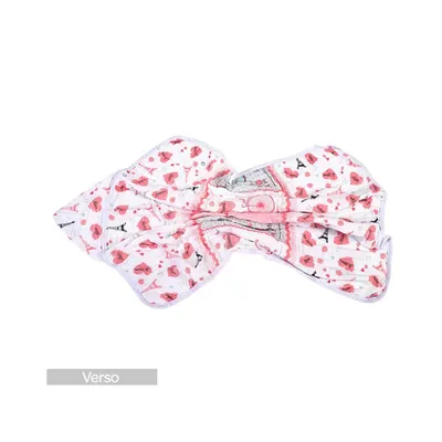 Toalha De Banho Minasrey Baby Nice Soft Capuz Estampado Rosa Toalha De Banho Minasrey Baby Nice Soft Capuz Estampado Rosa