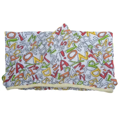 Toalha De Banho Incomfral Baby Joy Com Capuz Alfabeto Toalha De Banho Incomfral Baby Joy Com Capuz Alfabeto