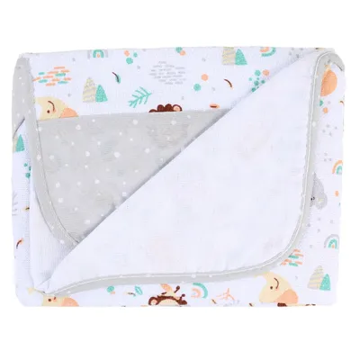 Toalha De Banho Baby Gijo Capuz Cute Animals Neutro 70x90