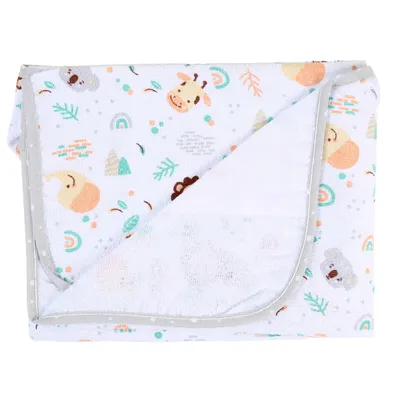 Toalha De Banho Baby Gijo Felpuda Cute Animals Neutro 70x90