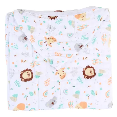 Toalha De Banho Baby Gijo Cute Animals Soft Neutro 85 x 100