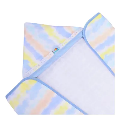 Toalha De Banho Minasrey Mini Herdeiros Felpa Capuz Be Happy Azul