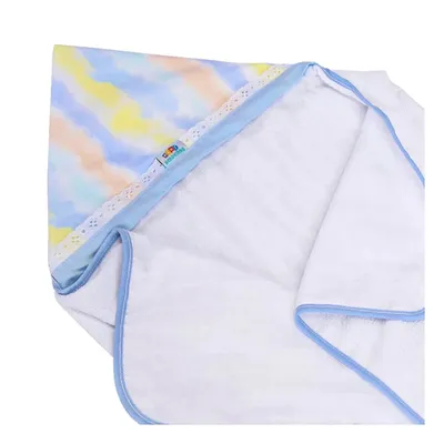 Toalhão De Banho Minasrey Mini Herdeiros Felpa Capuz Be Happy Azul