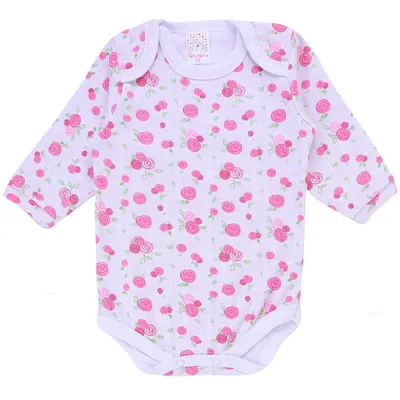 Conjunto Bebê Petutinha Com 02 Bodies + Mijão Com Barra Floral