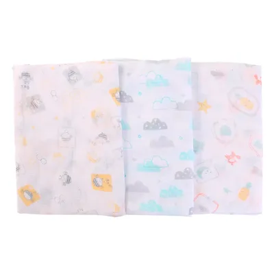 Toalha Fralda Papi Mami Super Luxo 03 Peças 120 x 70 Neutro