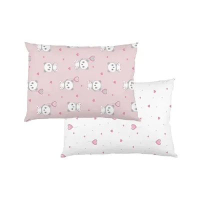 Kit Fronha Incomfral Bublim Estampa Panda - 02 Peças Kit Fronha Incomfral Bublim Estampa Panda - 02 Peças