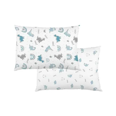 Kit Fronha Incomfral Bublim Estampa Dino - 02 Peças Kit Fronha Incomfral Bublim Estampa Dino - 02 Peças