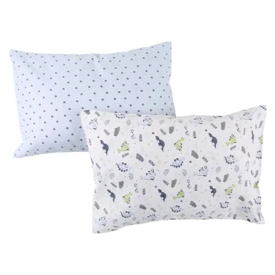 Kit Fronha Baby Gijo Estampa Dino - 02 Peças Kit Fronha Baby Gijo Estampa Dino - 02 Peças