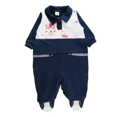 Saída de Maternidade Din Don Ursinho Detalhe Xadrez