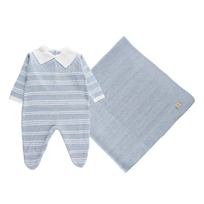 Saída de Maternidade Din Don Em Linho Com Detalhe Zig Zag