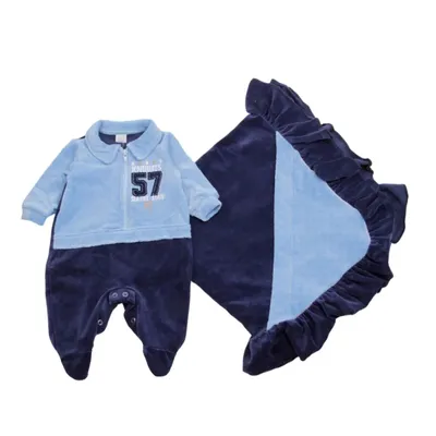 Saída Maternidade Baby Gijo Em Plush Com Zíper Saída Maternidade Baby Gijo Em Plush Com Zíper