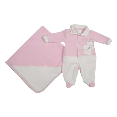 Saída Maternidade Baby Gijo Plush Bordado Ursinha + Manta