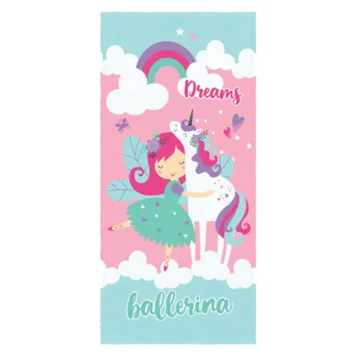 Toalha Infantil Lepper Felpuda Estampa Sonho Encantado