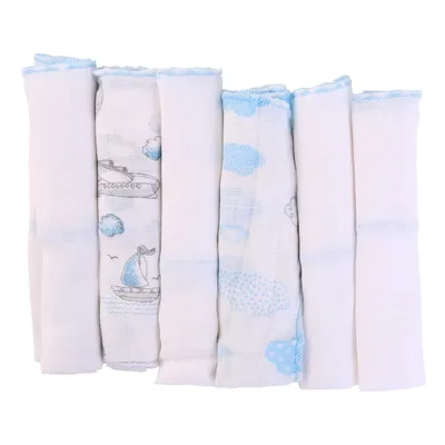 Kit Pano De Boca Papi Karinho Estampado - 06 Peças