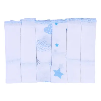 Pano de Boca Papi Karinho Estampado Menino 6 Peças