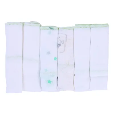 Pano de Boca Papi Karinho Estampado Neutro 6 Peças