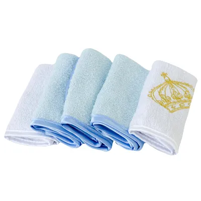 Pano De Boca Zip Com 05 Unidades Bordado Príncipe