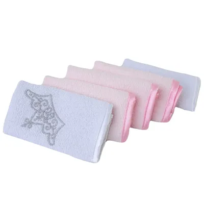 Pano De Boca Zip Com 05 Unidades Bordado Princesa