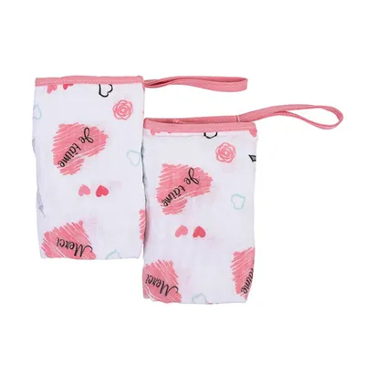 Kit Pano De Boca Minasrey Baby Nice 02 Unidades Em Soft Rosa