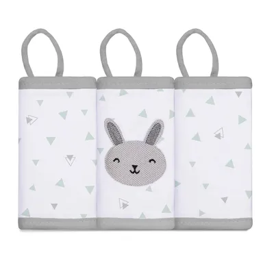 Pano De Boca Papi Mami Bichuus Com 03 Unidades Cinza