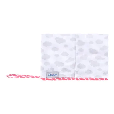 Pano De Boca Minasrey Com 02 Unidades 32x32 Nuvem Cinza