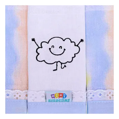 Pano De Boca Minasrey Mini Herdeiros Be Happy 03 Unidades Azul Pano De Boca Minasrey Mini Herdeiros Be Happy 03 Unidades Azul