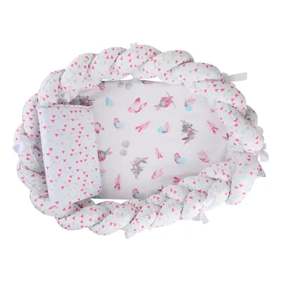 Kit Ninho Trança Incomfral + Travesseiro Antissufocante Pop Rosa Kit Ninho Trança Incomfral + Travesseiro Antissufocante Pop Rosa