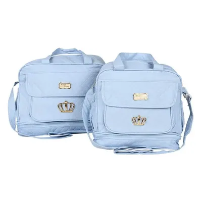 Kit Maternidade Mave Bolsa e Frasqueira Matelassê Com Pingente