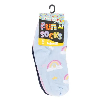 Kit Meia Infantil Fun Socks Estampa Sortida 03 Pares 16749 Kit Meia Infantil Fun Socks Estampa Sortida 03 Pares 16749