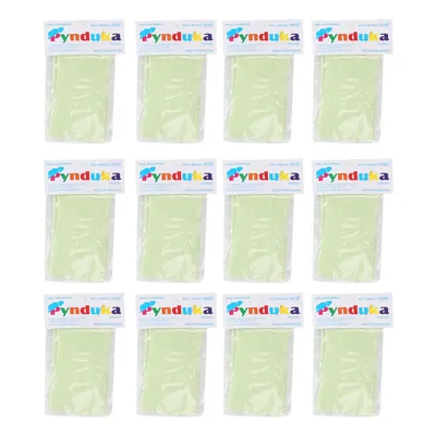 Kit Meia Bebê Pynduka Com 12 Pares Sem Estampa Verde