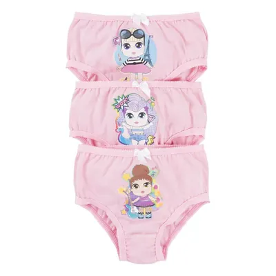 Kit Calcinha Infantil Graça Menina Boneca Sortida - 3 Peças Kit Calcinha Infantil Graça Menina Boneca Sortida - 3 Peças